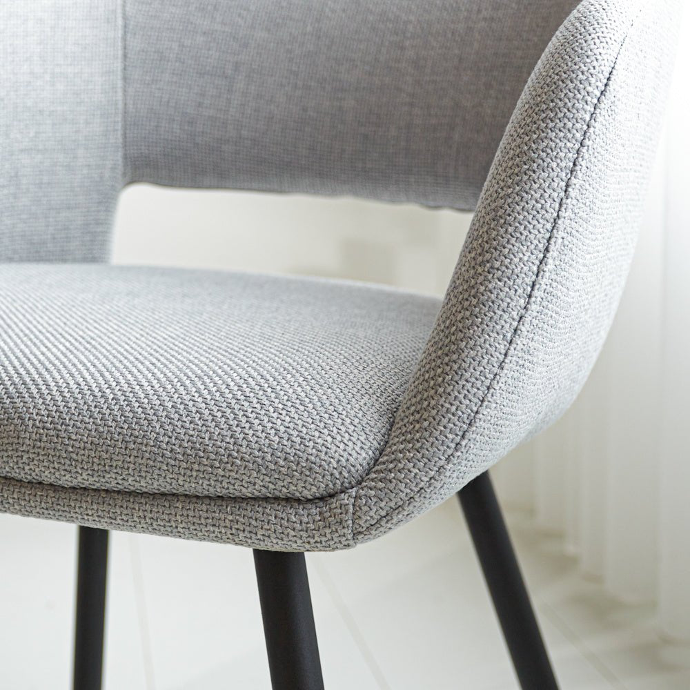 Dining room chair Don Dimehouse Light gray LxWxH 60x56x56 Fabric Atmospheric photo detail