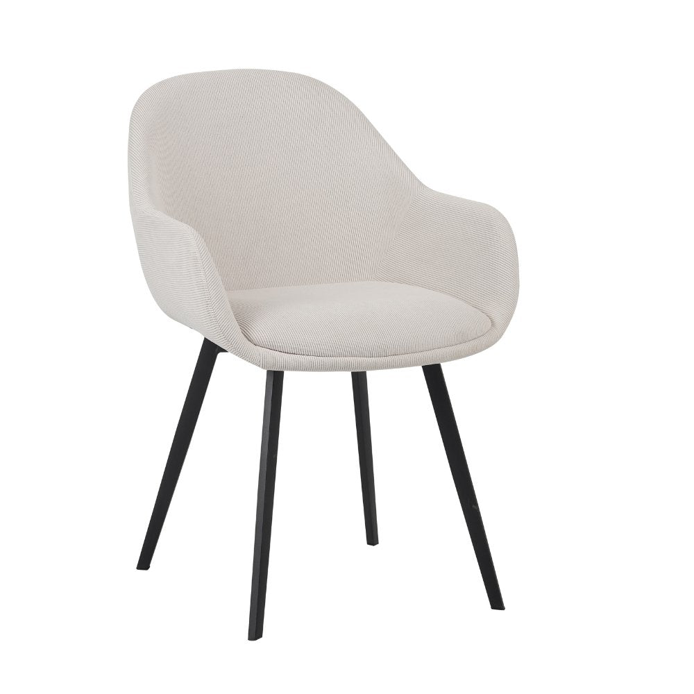 Dining room chair Remy Dimehouse Beige LxWxH 64x59x58 White photo diagonal front view