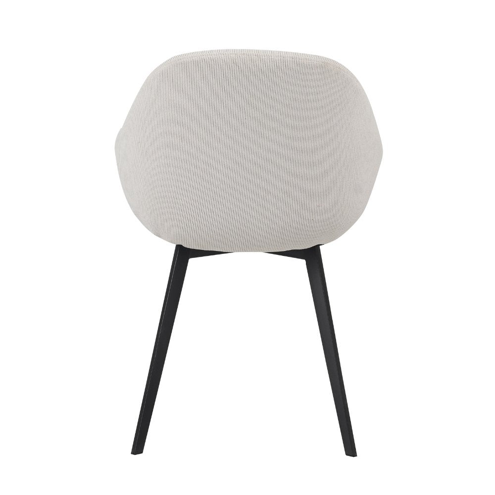 Dining room chair Remy Dimehouse Beige LxWxH 64x59x58 White photo diagonal rear view
