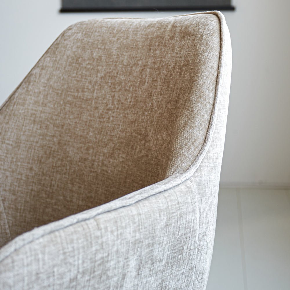 Dining room chair Sev Dimehouse Beige LxWxH 68x62x61 Fabric Atmospheric photo detail