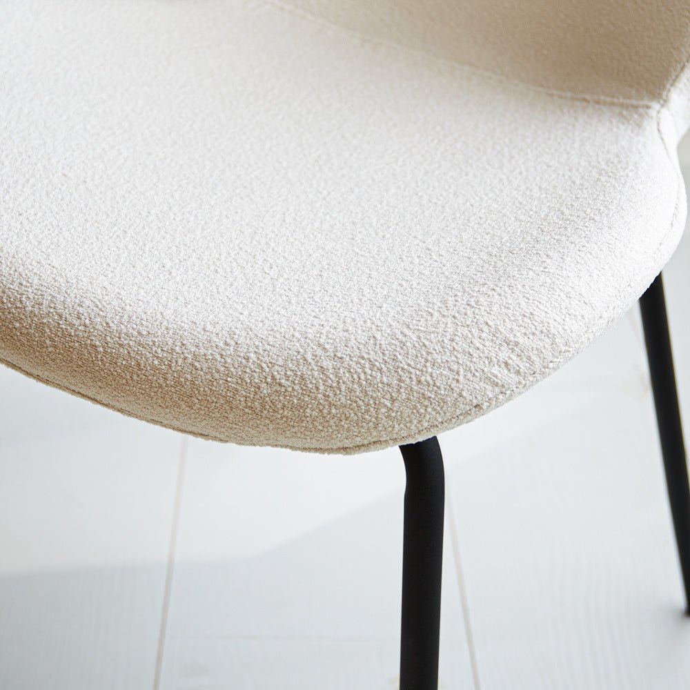 Dining room chair Sia Dimehouse White LxWxH 72x55x51 Fabric Atmospheric photo detail