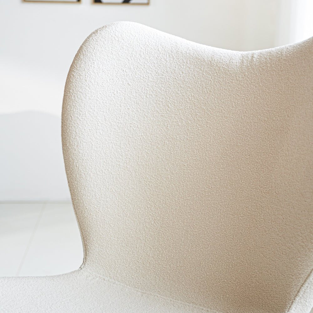 Dining room chair Sia Dimehouse White LxWxH 72x55x51 Fabric Atmosphere photo different
