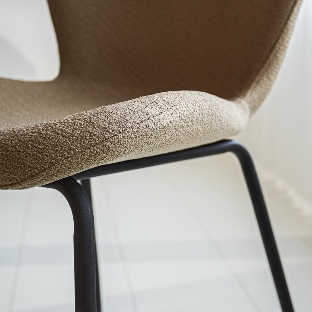 Dining room chair Sia Dimehouse Taupe LxWxH 72x55x51 Fabric Atmosphere photo different