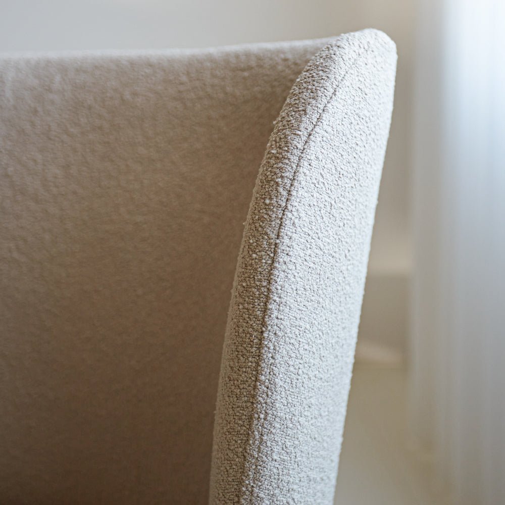 Dining room chair Tess Dimehouse Beige LxWxH 65x62x56 Fabric Atmospheric photo detail