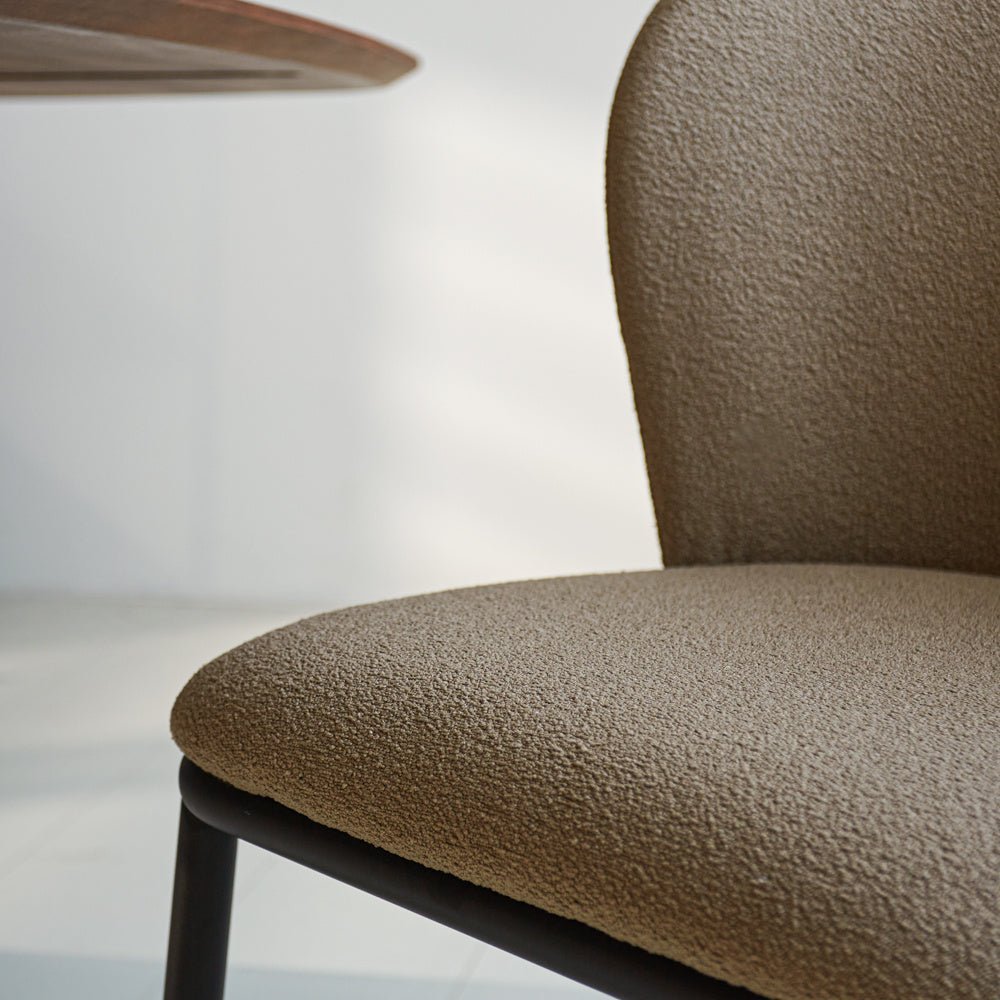 Dining room chair Tess Dimehouse Taupe LxWxH 65x62x56 Fabric Atmospheric photo detail