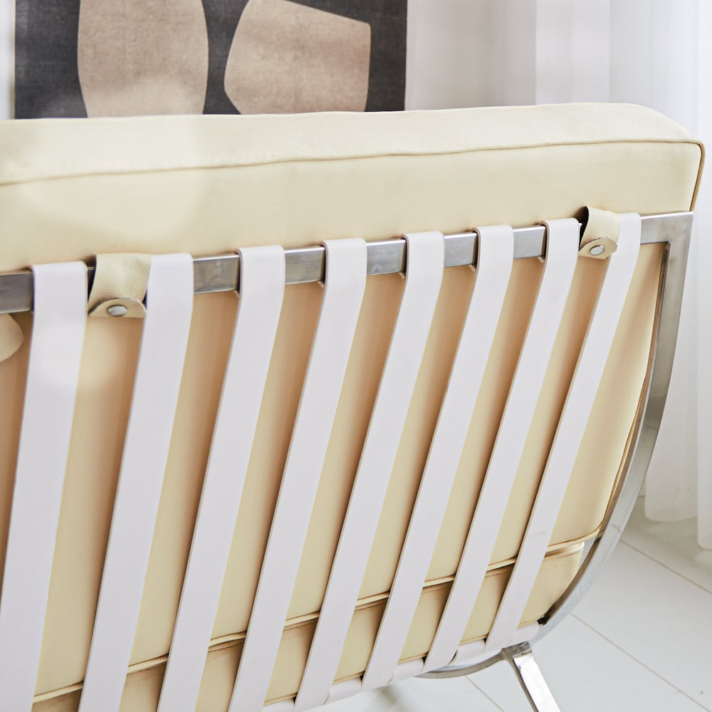 Armchair Expo Dimehouse Cream LxWxH 80x78x78 Cowhide leather Atmospheric photo detail