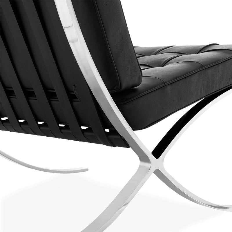 Armchair Expo Dimehouse Black LxWxH 80x78x78 Cow leather White photo detail