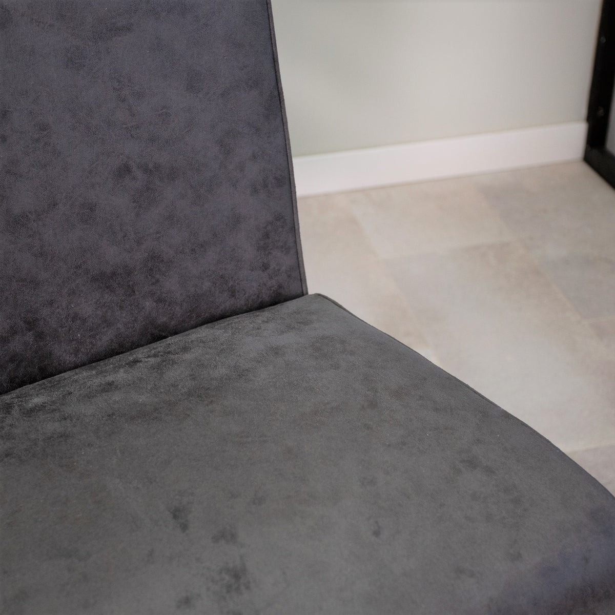 Dining room chair Nathan Dimehouse Anthracite LxWxH 75x62x56 Fabric Atmospheric photo detail