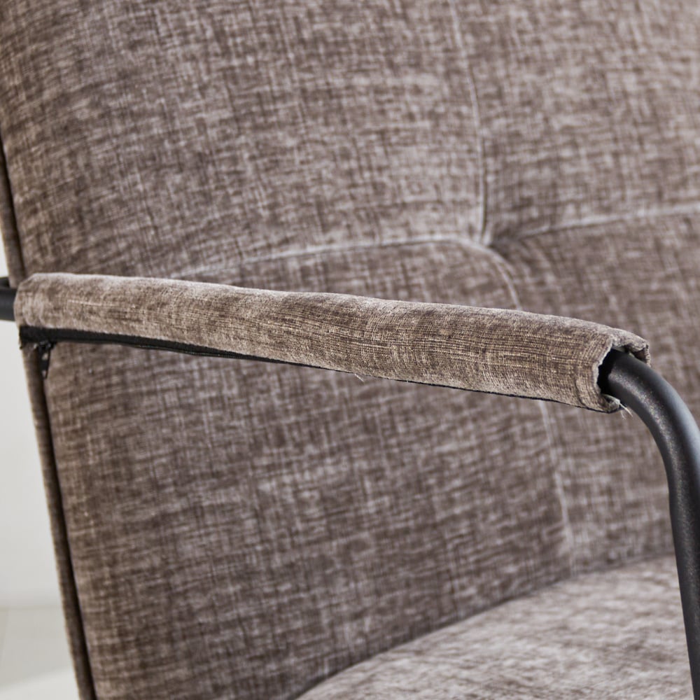 Hailey Chenille armchair Dimehouse Gray LxWxH 66x64x37 Fabric Atmospheric photo detail