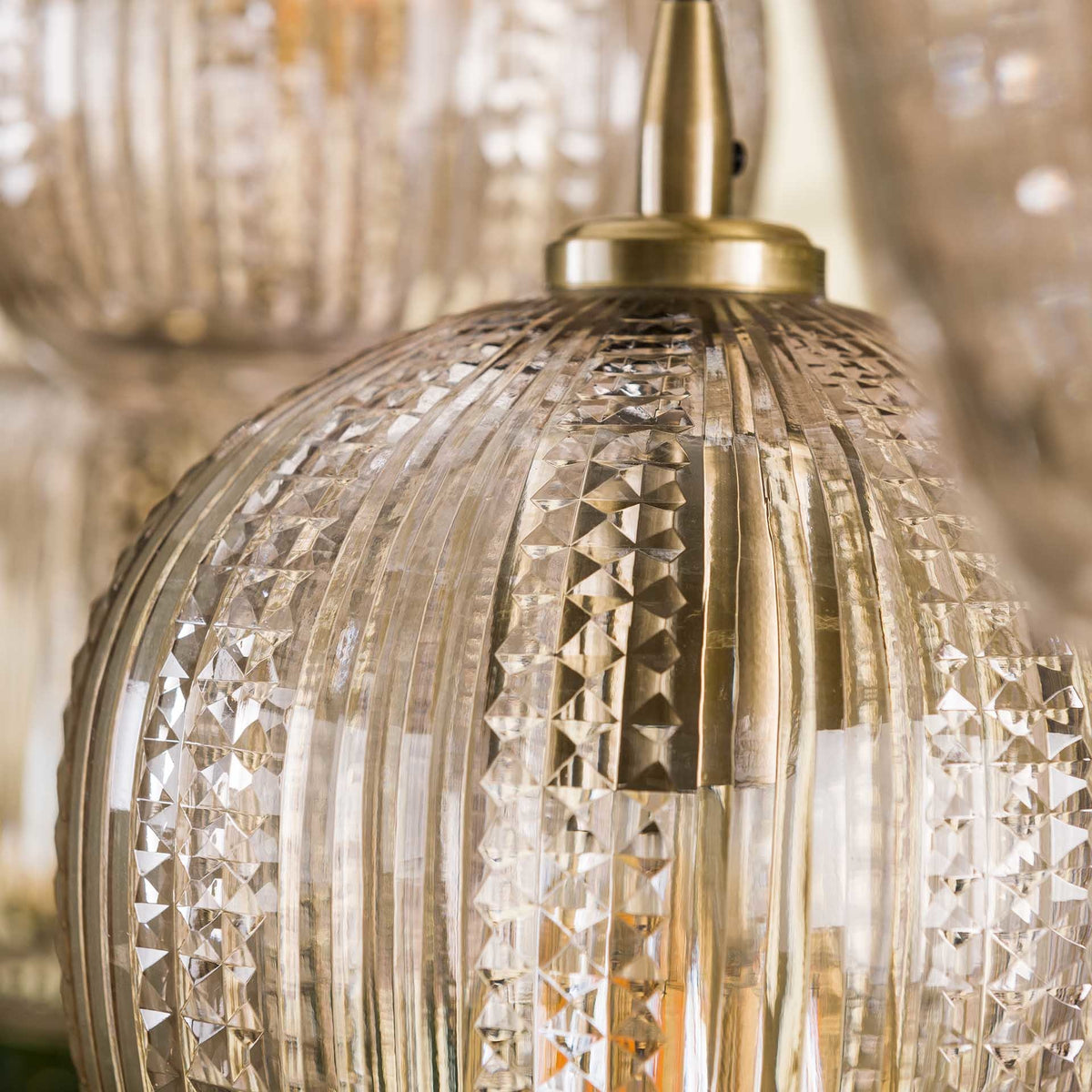 Hanging lamp Anna DH Interior Diamond LxWxH 130x47x29 Glass Atmospheric photo color sample
