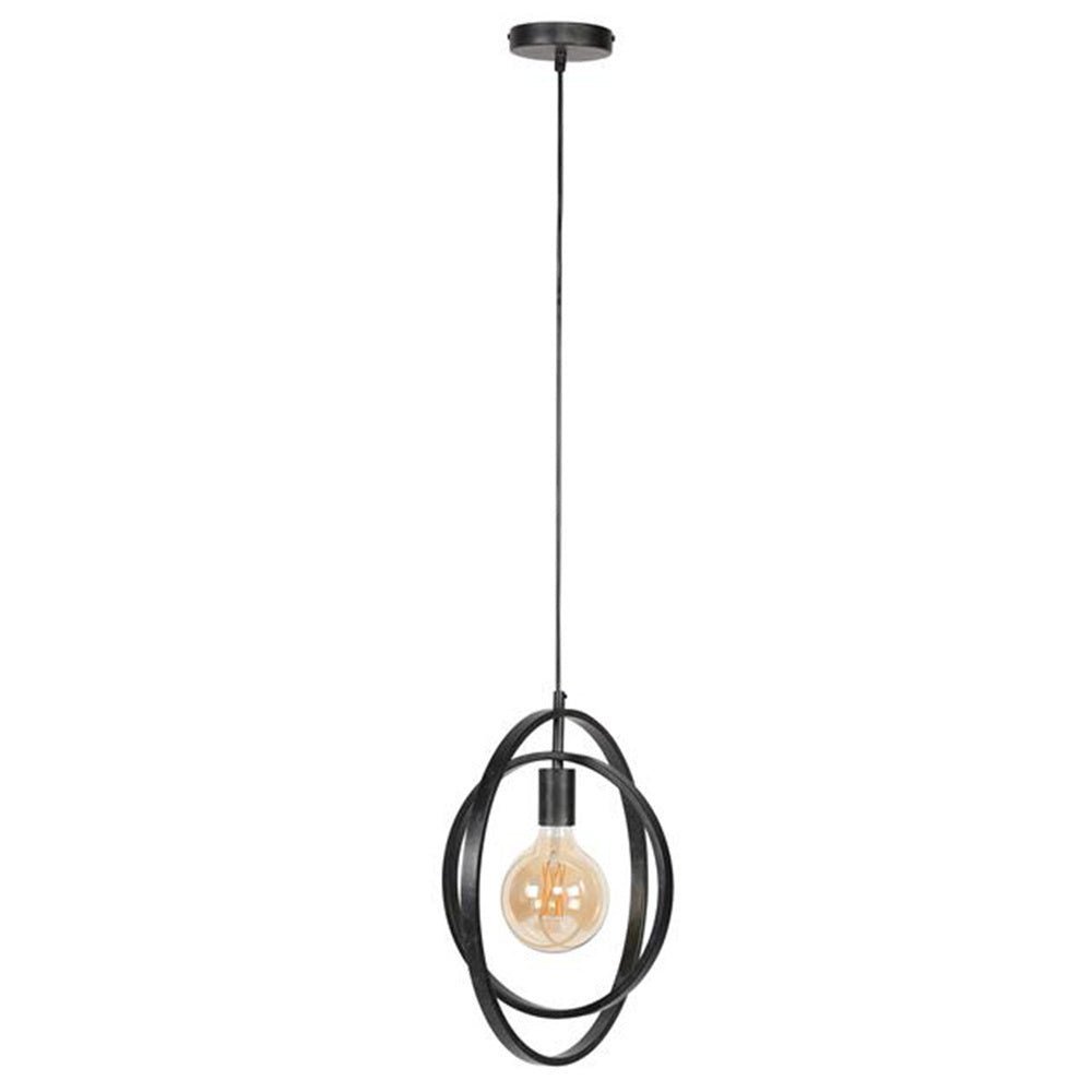 Hanging lamp Otan DH Interior Charcoal LxWxH 46x46x10 Metal White photo side view