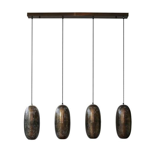 Hanging lamp Rama DH Interior Bronze LxWxH 125x51x22 Bronze White photo front view