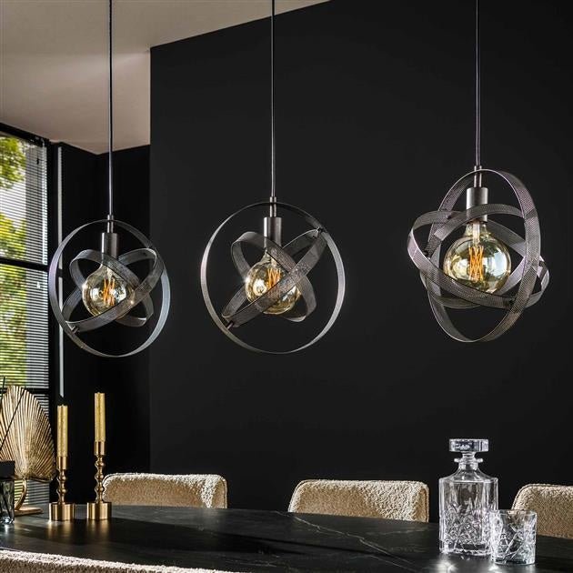 Hanging lamp Yaya DH Interior Black LxWxH 112x43x17 Metal Atmospheric photo diagonal front view