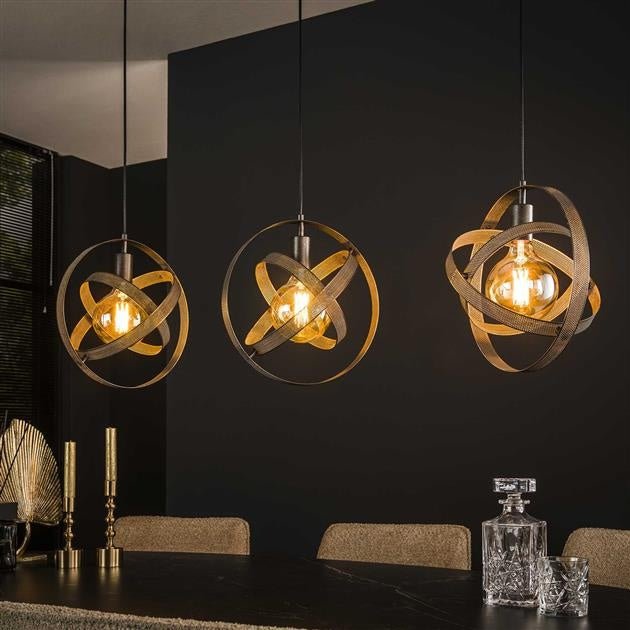Hanging lamp Yaya DH Interior Black LxWxH 112x43x17 Metal Atmospheric photo diagonal front view