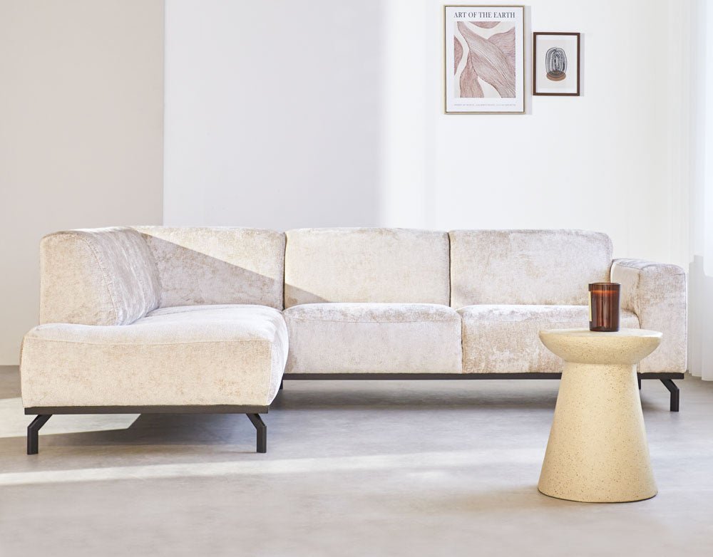 Sofa Chloe DeGeBe Beige Fabric Ambient photo, front view