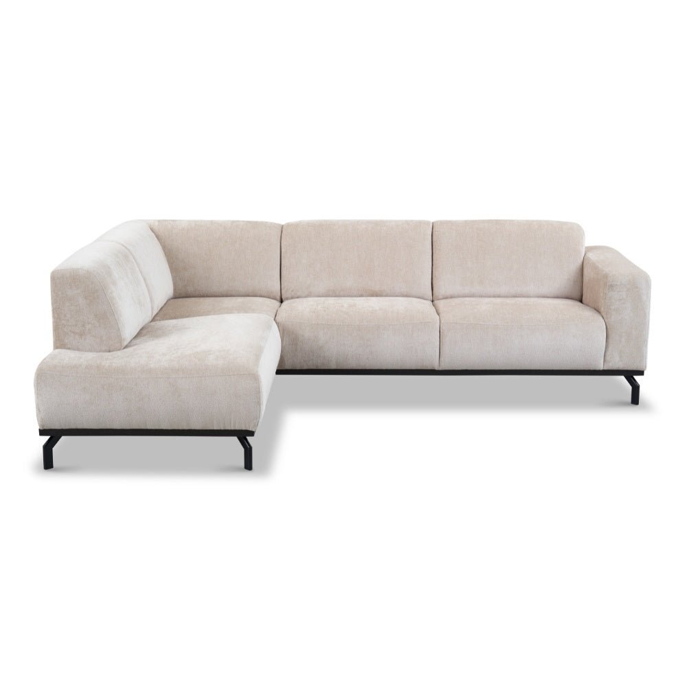 Sofa Chloe DeGeBe Beige Fabric White photo front view