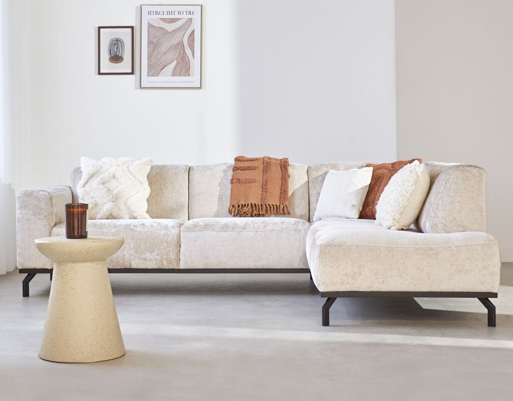 Sofa Chloe DeGeBe Beige Fabric Ambient photo, front view