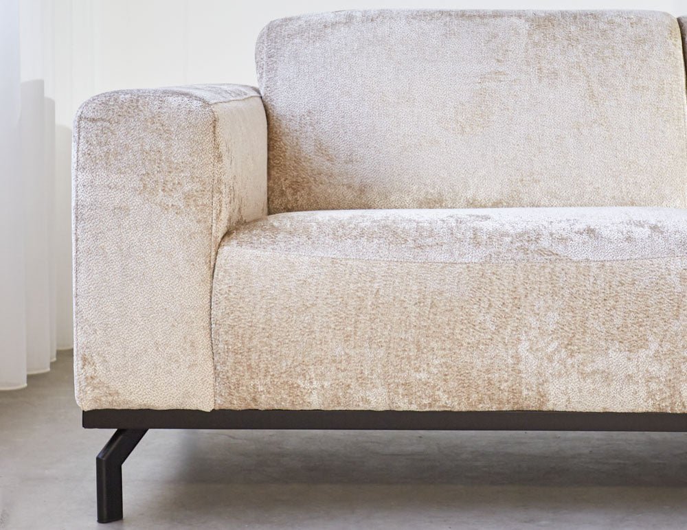 Sofa Chloe DeGeBe Beige Fabric Atmospheric photo detail