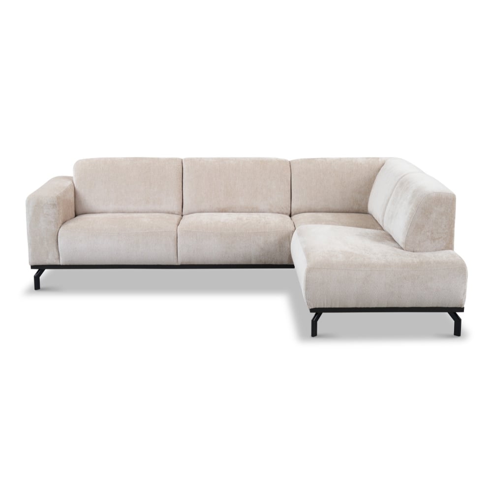 Sofa Chloe DeGeBe Beige Fabric White photo front view