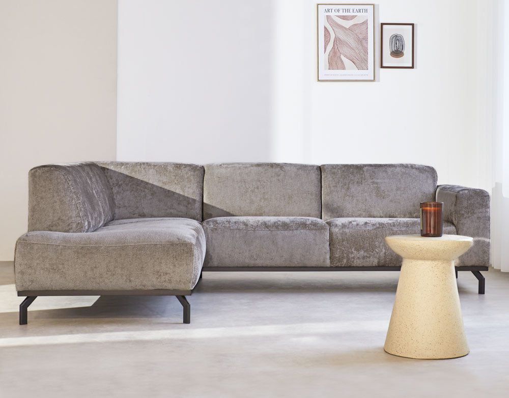 Sofa Chloe DeGeBe Taupe Fabric Ambient photo, front view