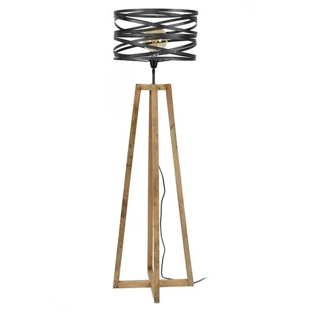 Floor lamp Twist DH Interior Gray LxWxH 113x48x47 Slate gray White photo front view