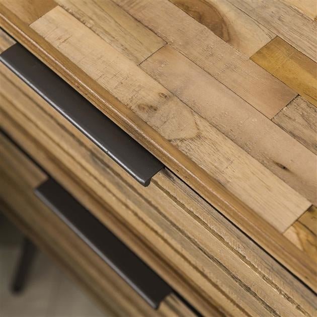 Bedside table Sven DH Interior Weathered LxWxH 64x49x34 Teak Atmosphere photo detail