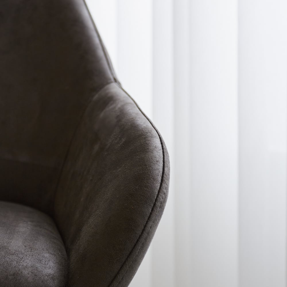 Bar stool Elise Ecoleather Dimehouse Anthracite LxWxH 88x61x54 Eco-leather Atmospheric photo detail