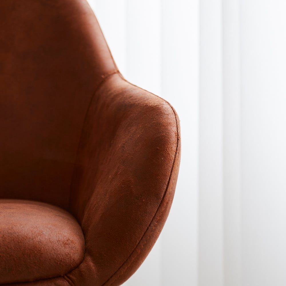 Bar stool Elise Ecoleather Dimehouse Cognac LxWxH 88x61x54 Eco-leather Atmospheric photo detail