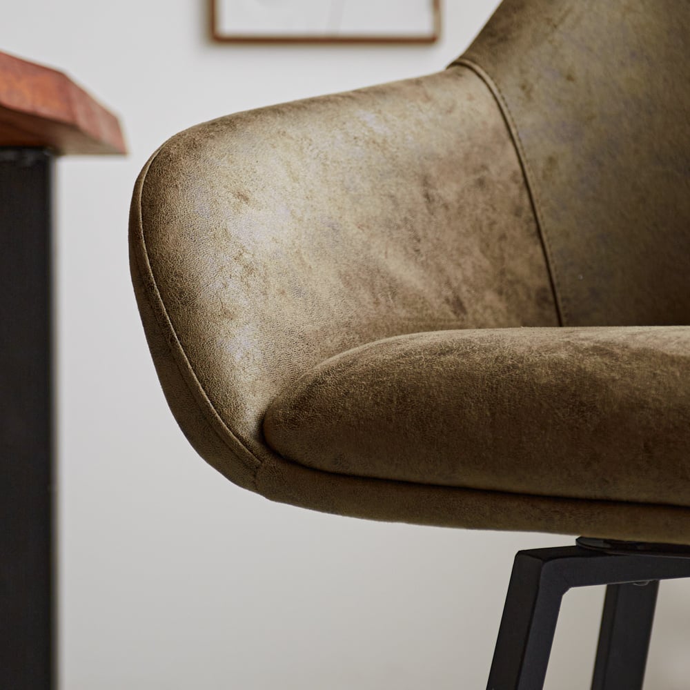 Bar stool Elise Ecoleather Dimehouse Green LxWxH 88x61x54 Eco-leather Atmospheric photo detail