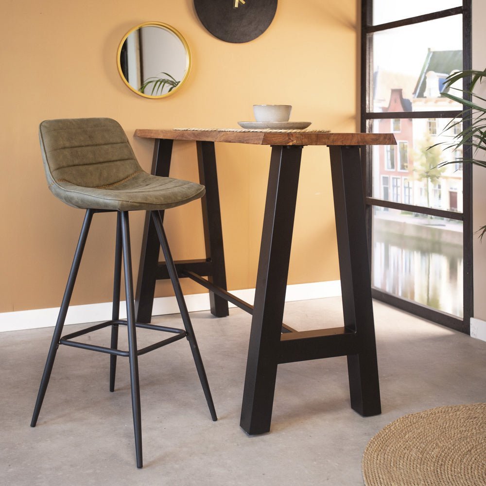Barstool Kenton Dimehouse Green LxWxH 84x54x49 Microfiber Atmospheric photo in situation