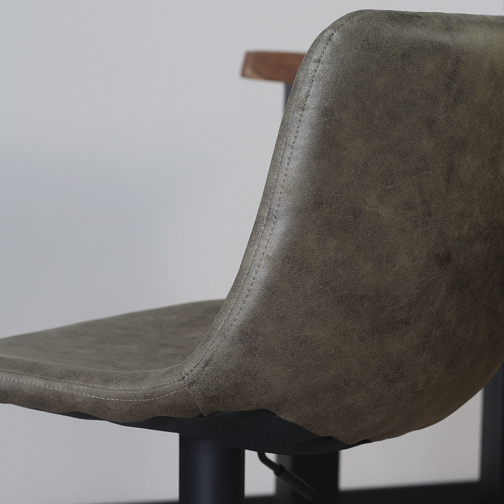 Bar stool Boran Dimehouse Green LxWxH 55x54x53 Eco-leather Atmospheric photo detail
