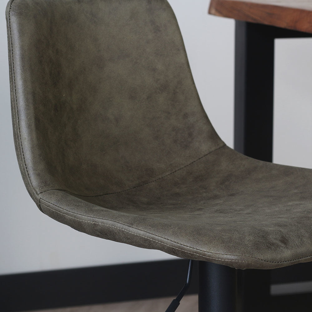 Bar stool Boran Dimehouse Green LxWxH 55x54x53 Eco-leather Atmospheric photo detail