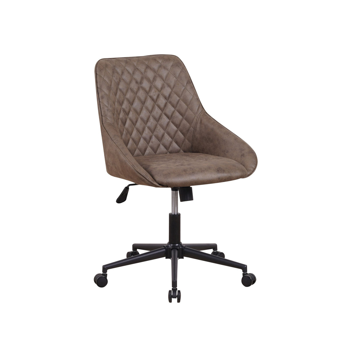 Office chair Emily Microfibre Dimehouse Green LxWxH 75x61x52 Microfiber White photo diagonal front view