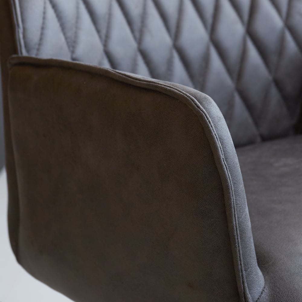 Office chair Novan Dimehouse Anthracite LxWxH 72x63x58 Fabric Atmospheric photo detail