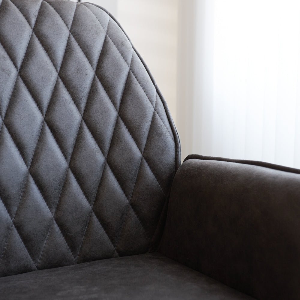Office chair Novan Dimehouse Anthracite LxWxH 72x63x58 Fabric Atmospheric photo detail