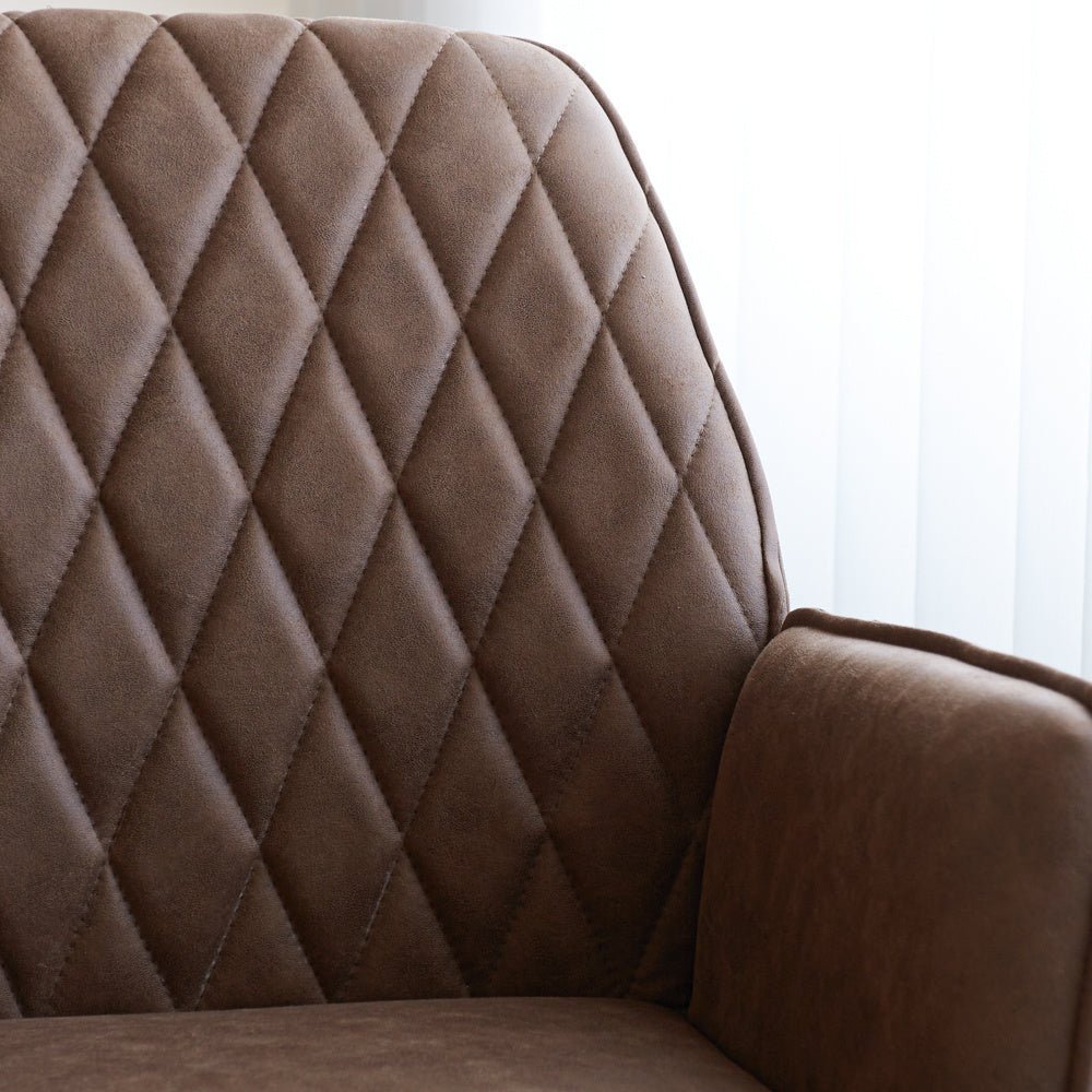 Office chair Novan Dimehouse Taupe LxWxH 72x63x58 Fabric Atmospheric photo detail