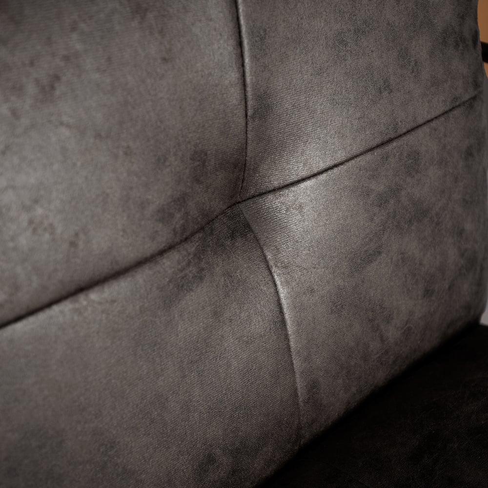 Hailey Ecoleather armchair Dimehouse Anthracite LxWxH 66x64x37 Eco-leather Atmospheric photo detail