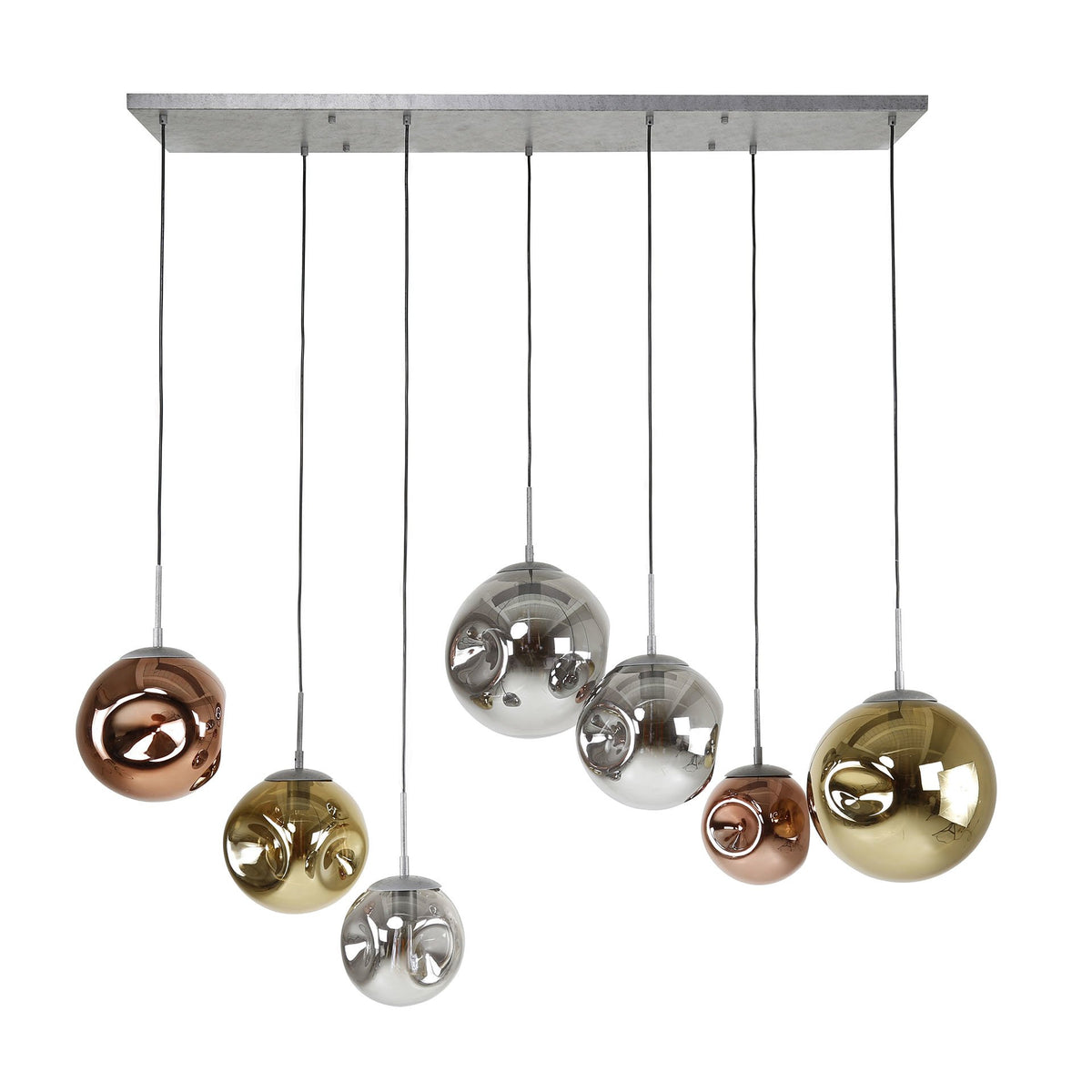 Hanging lamp Ada DH Interior Silver LxWxH 135x73x37 Silver White photo front view
