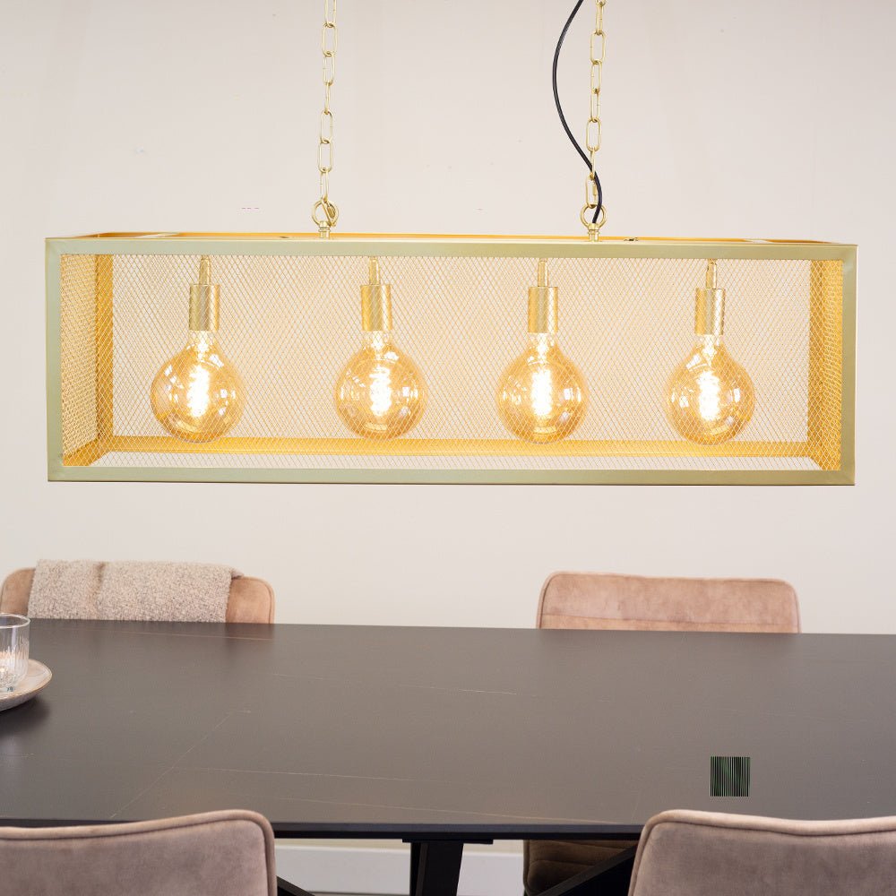 Duncan hanging lamp Dimehouse Gold LxWxH 105x41x36 Metal Atmosphere photo front view