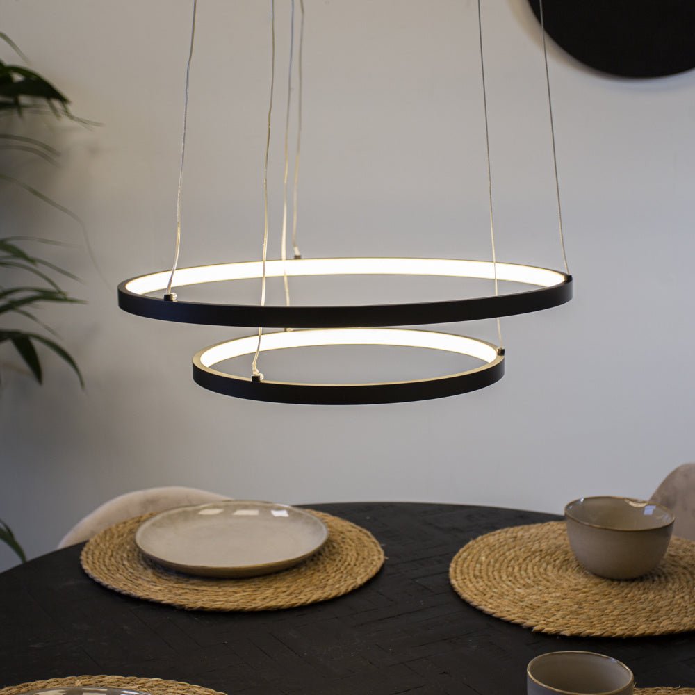 Hanging lamp Elaine Black Dimehouse Black LxWxH 56x56x12 Metal Atmospheric photo front view
