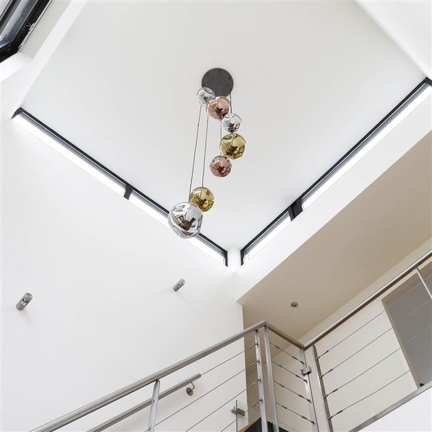 Hanging lamp Ada DH Interior Silver LxWxH 71x60x57 Silver Ambient photo in situation
