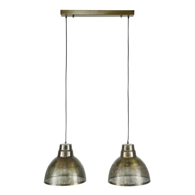 Hanging lamp Luisa DH Interior Bronze LxWxH 79x42x37 Bronze White photo front view