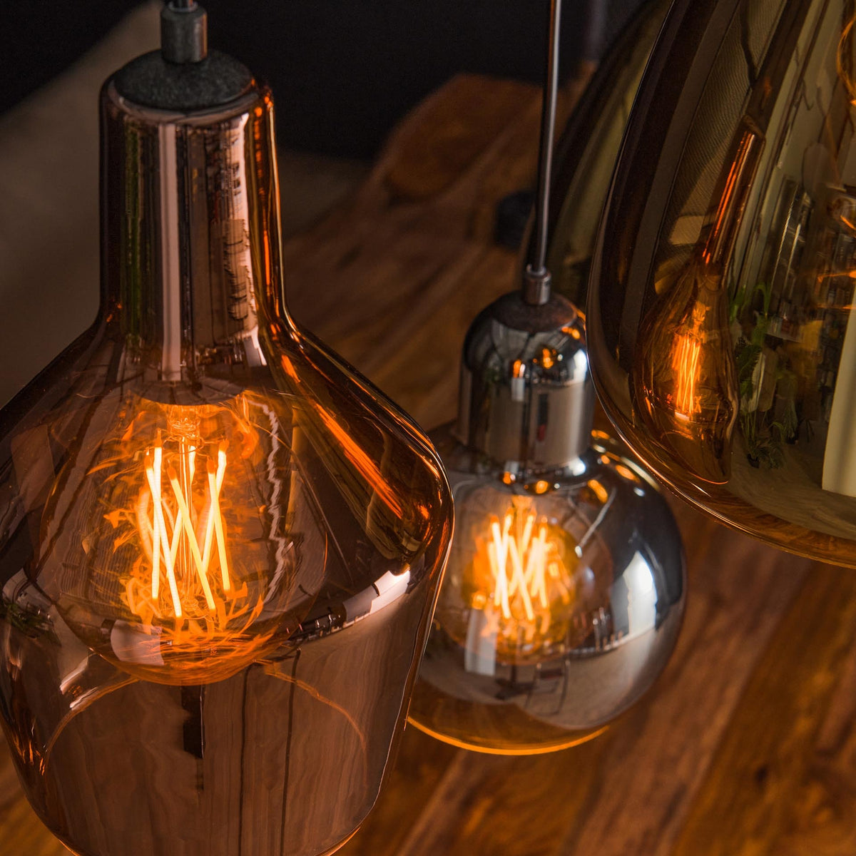 Hanging lamp Pam DH Interior Black LxWxH 115x48x32 Metal Atmospheric photo detail