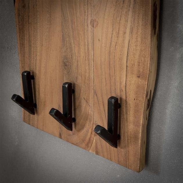 Coat rack Levi DH Interior Acacia LxWxH 110x36x27 Acacia wood Atmospheric photo detail