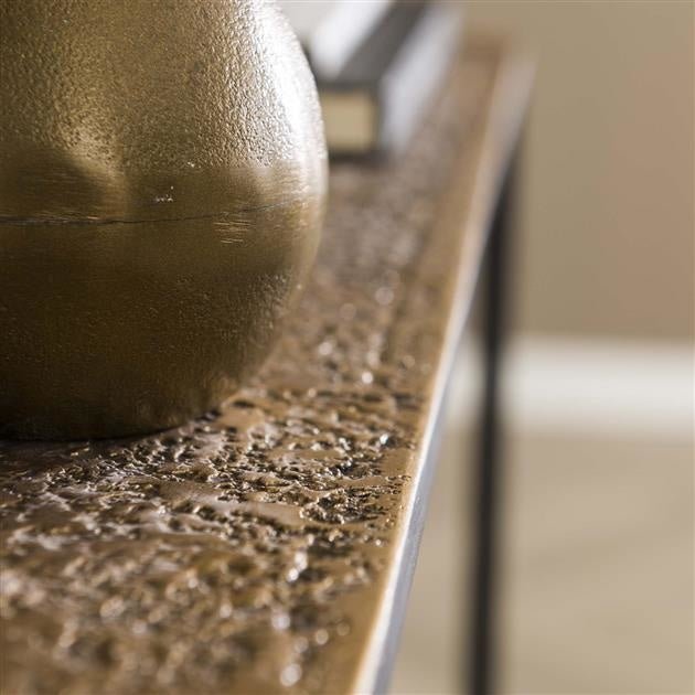 Dressing table Lizzy DH Interior Bronze LxWxH 82x80x30 Bronze Atmospheric photo diagonal front view