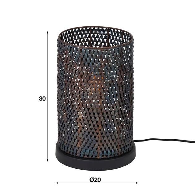 Table lamp Jay DH Interior Brown LxWxH 33x22x22 Black brown White photo size indication