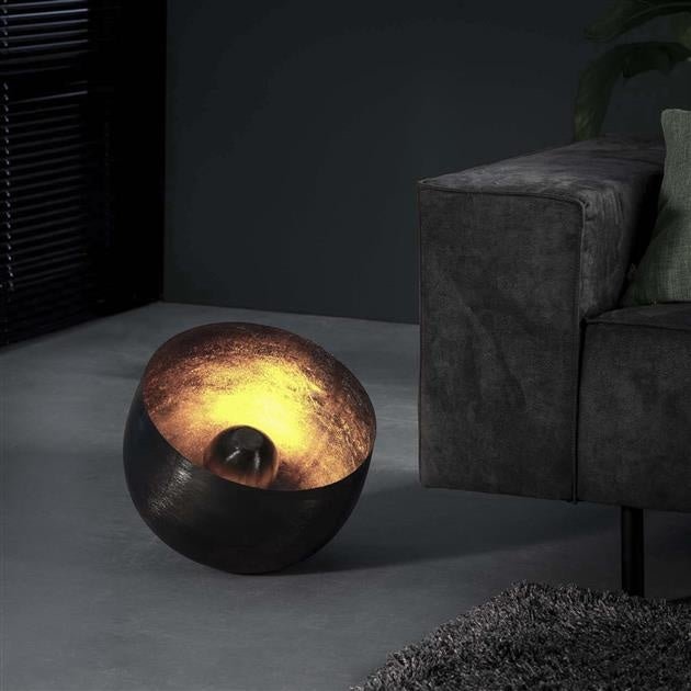 Table lamp Basel DH Interior Black LxWxH 52x51x51 Nickel Atmospheric photo diagonal front view