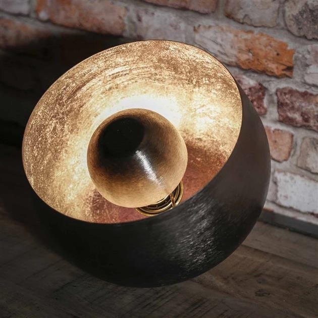 Table lamp Basel DH Interior Black LxWxH 31x29x29 Nickel Atmospheric photo detail