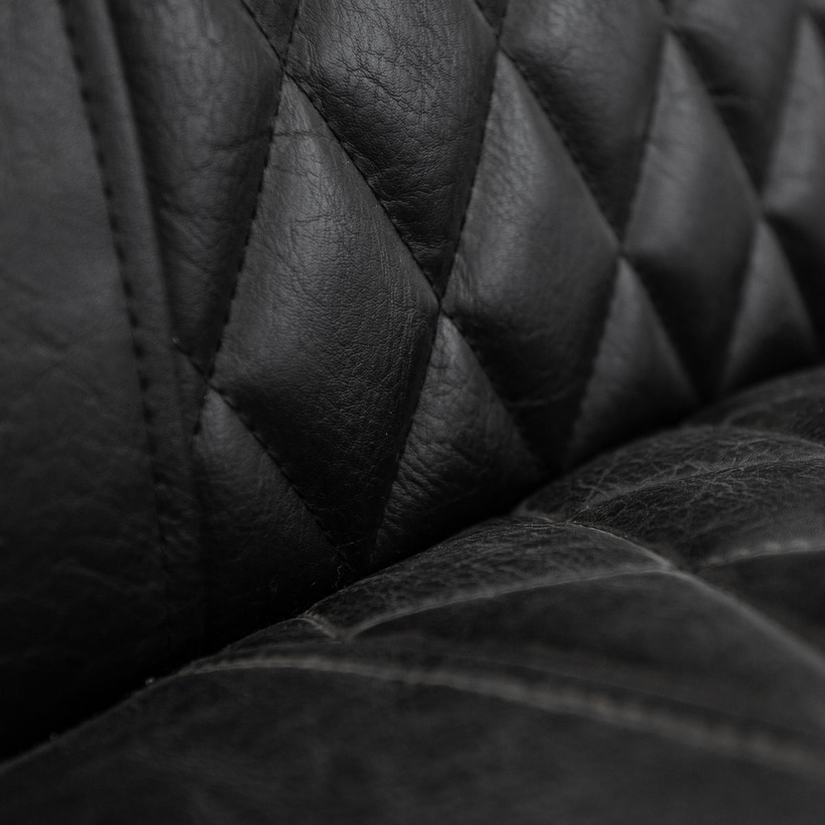 Armchair Peter Dimehouse Black LxWxH 68x63x45 Faux leather Atmospheric photo detail