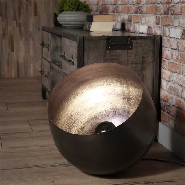 Table lamp Basel DH Interior Black LxWxH 52x51x51 Nickel Atmospheric photo diagonal front view